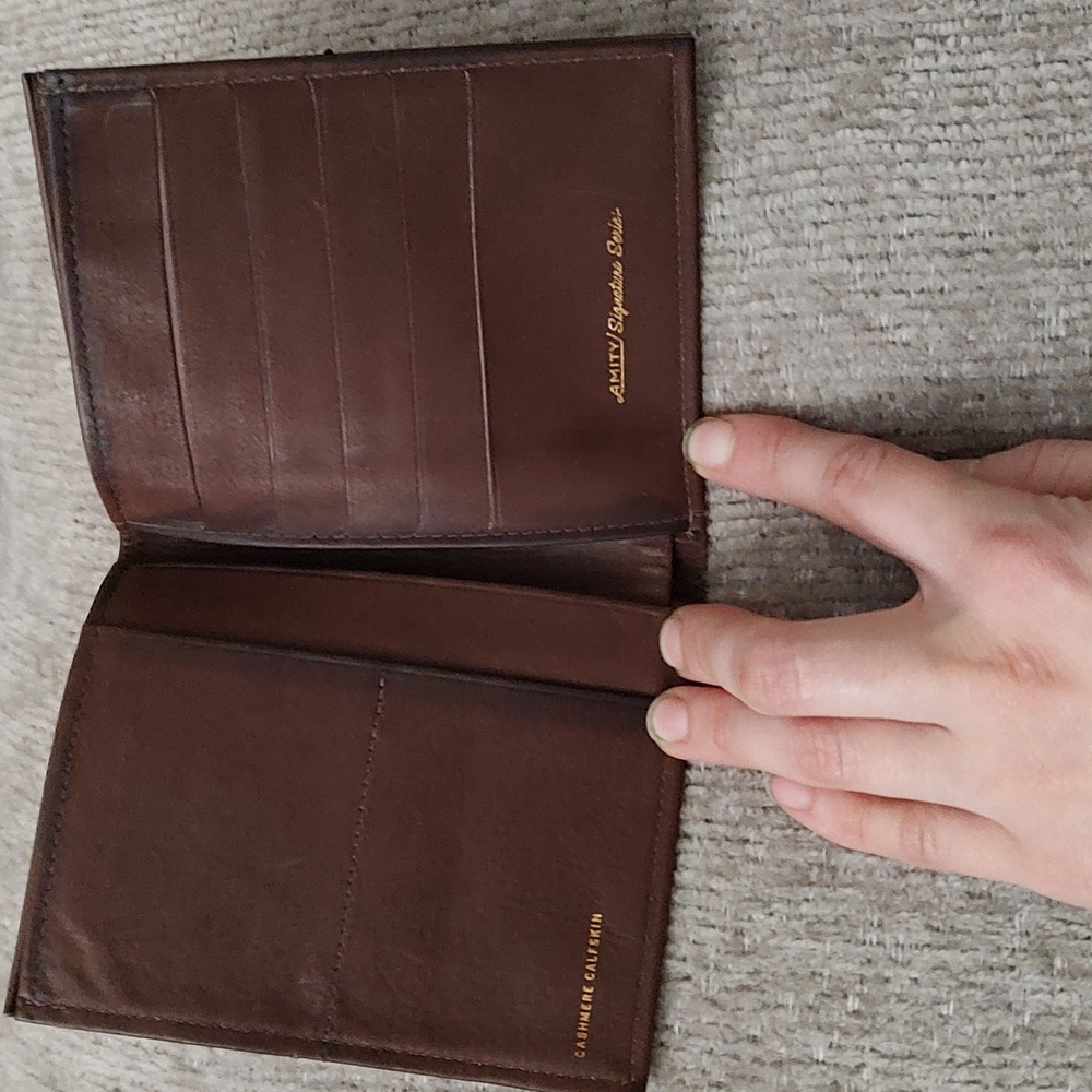 Vintage Brown Calfskin Bifold